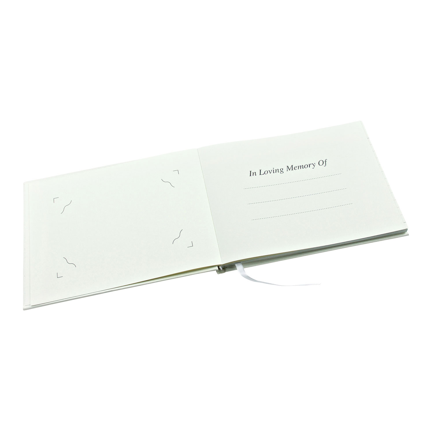 Open Format Inner Pages White - 8.9 x 6.7 x 1.2 inches Condolence Book Funeral Guest Book Esposti Celebration of Life